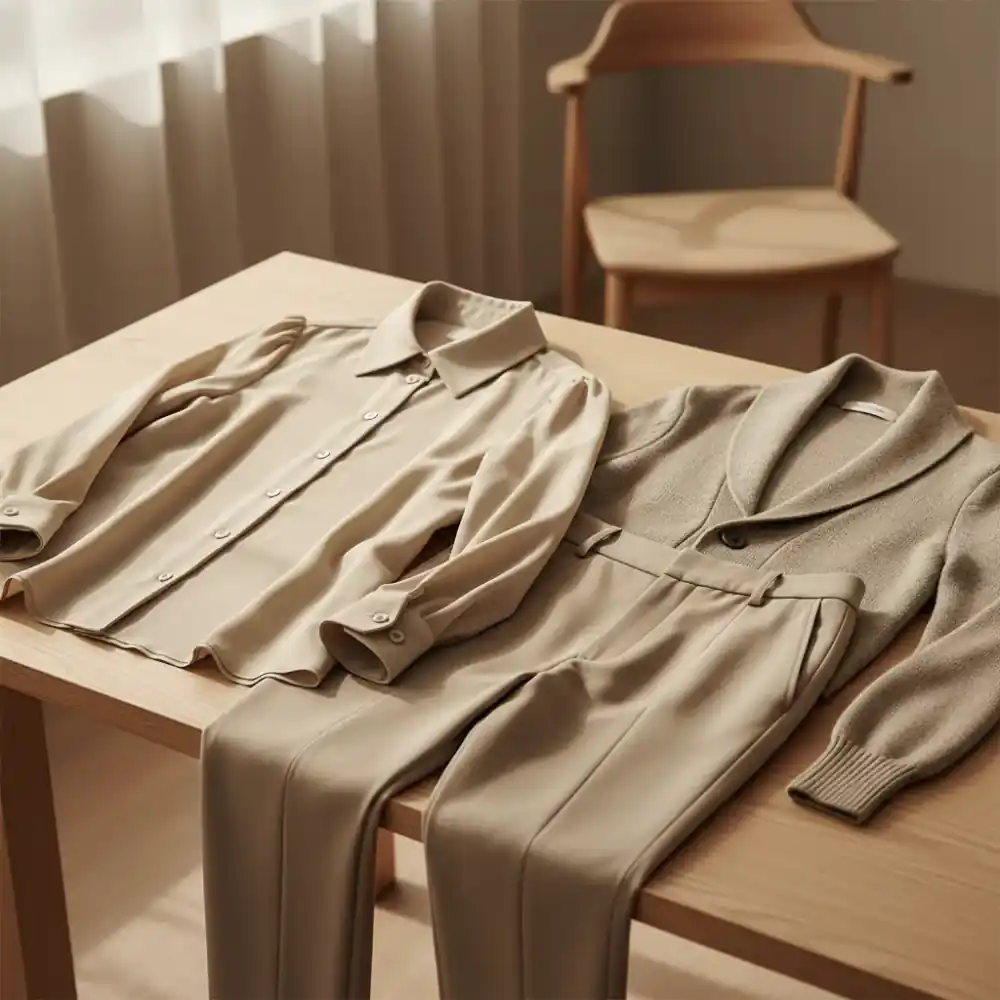 Detalle de prendas adaptadas con estilo atemporal